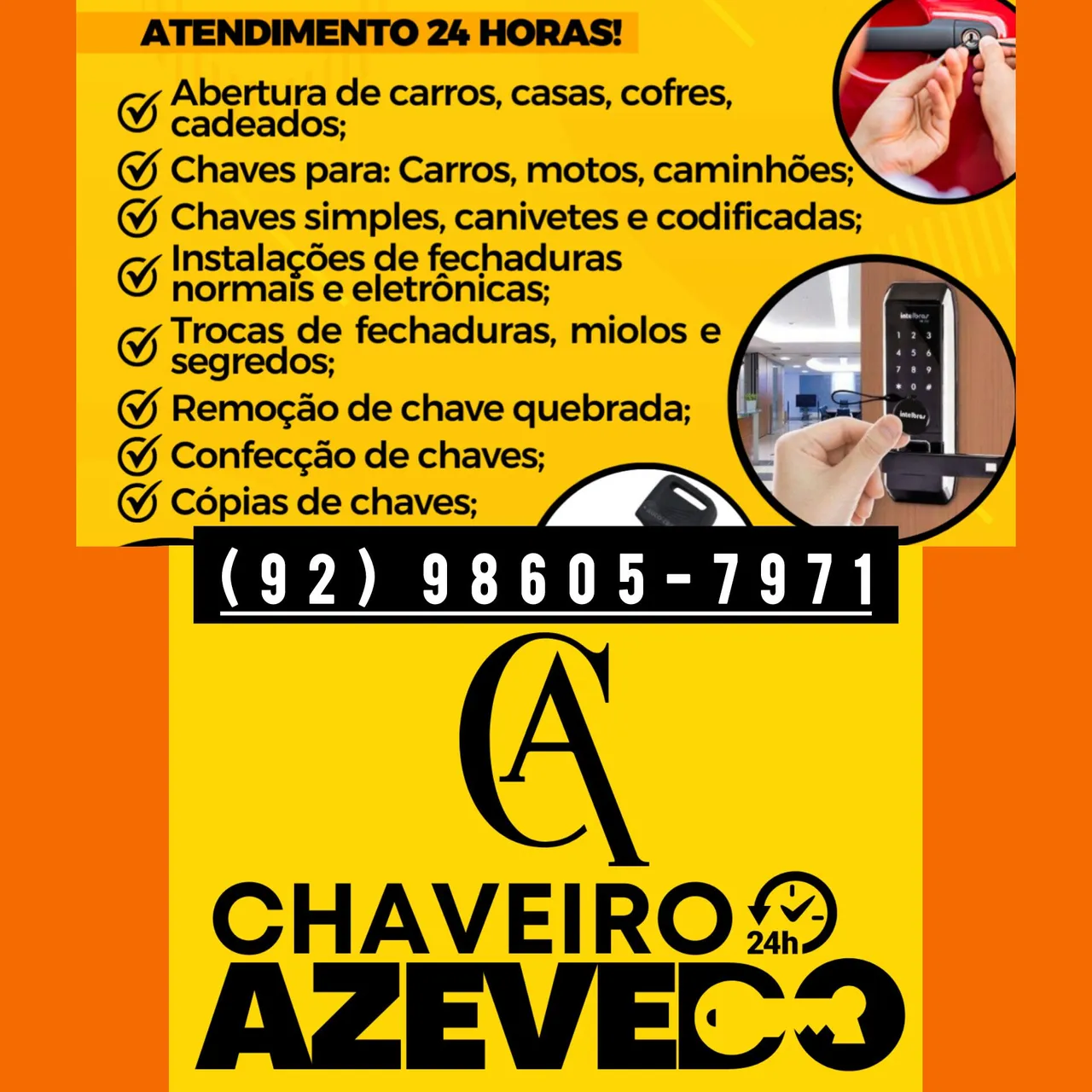 Chaveiro 24 horas Azevedo# de Plantão online