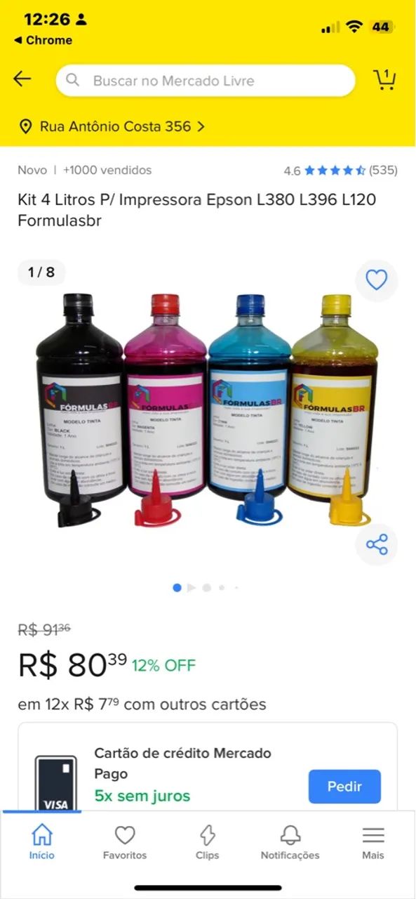 Tinta para Impressora Ecotank (l120,l380,l396) - Foto 3