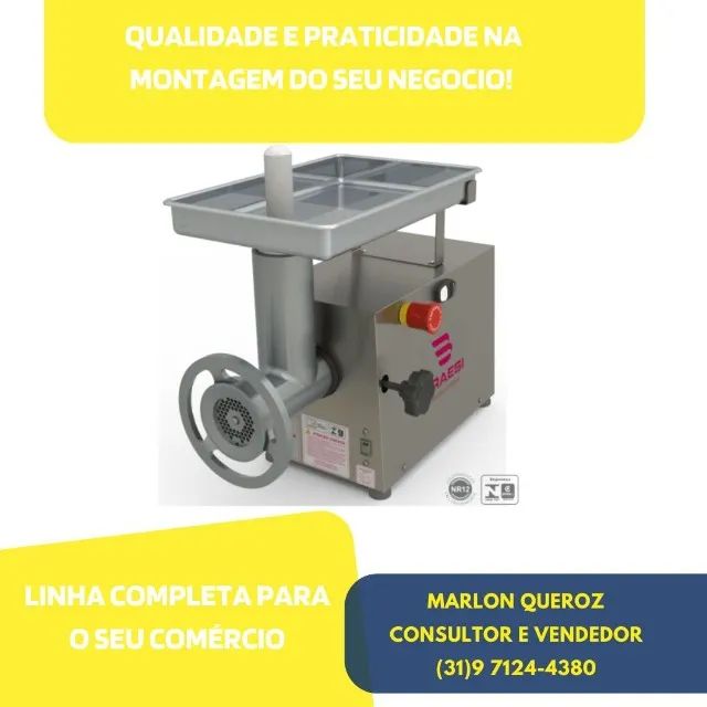 Moedor de Carne Boca 10 Inox Bivolt