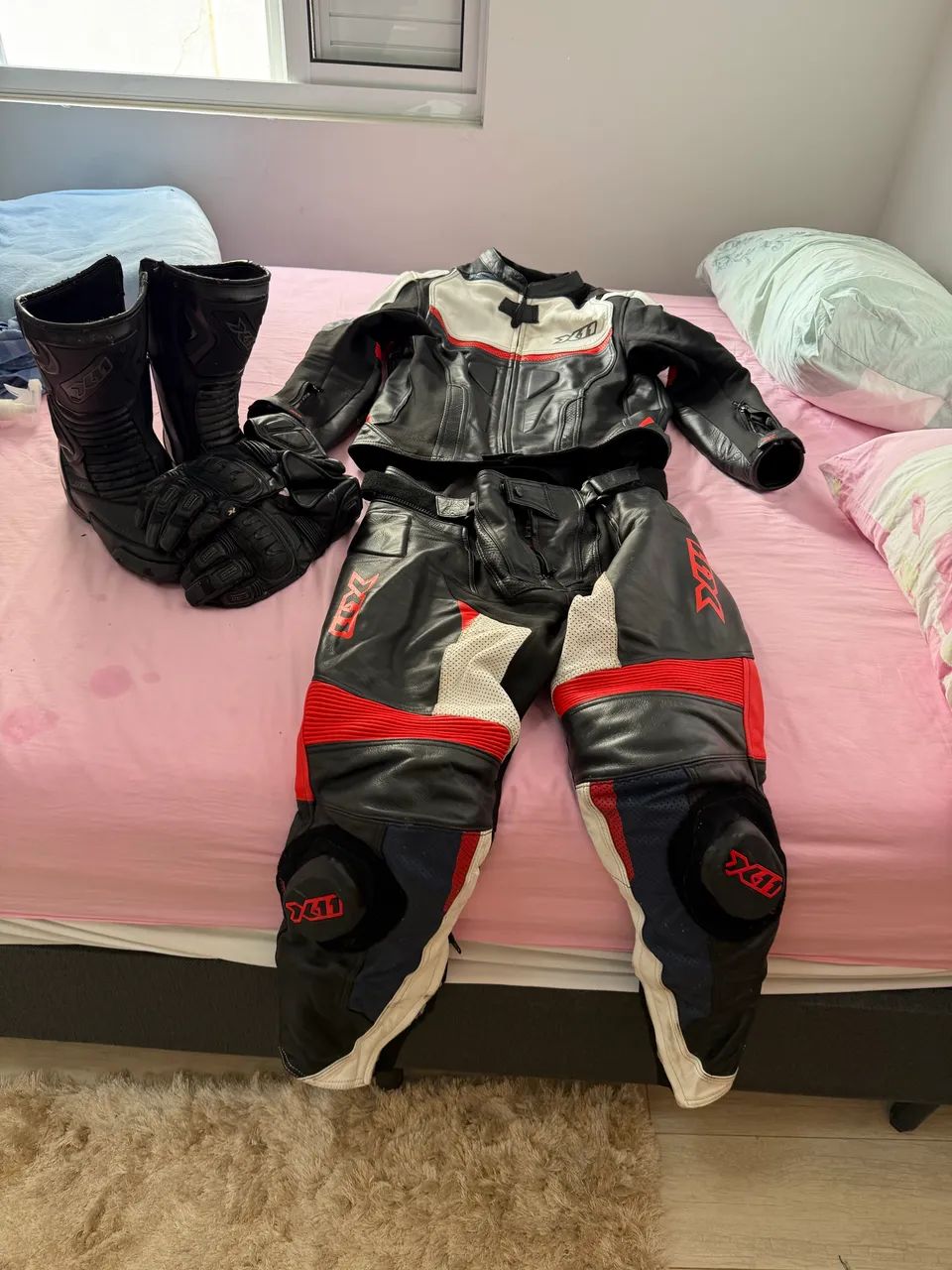 Macacão x11 speed 2 completo bota e luva - Foto 2