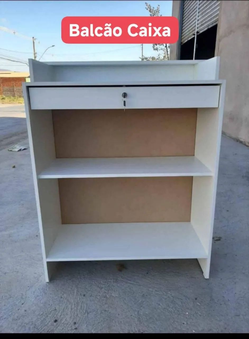 Balcão Caixa +2  Balcão de vitrine de atendimento em MDF  - Foto 4