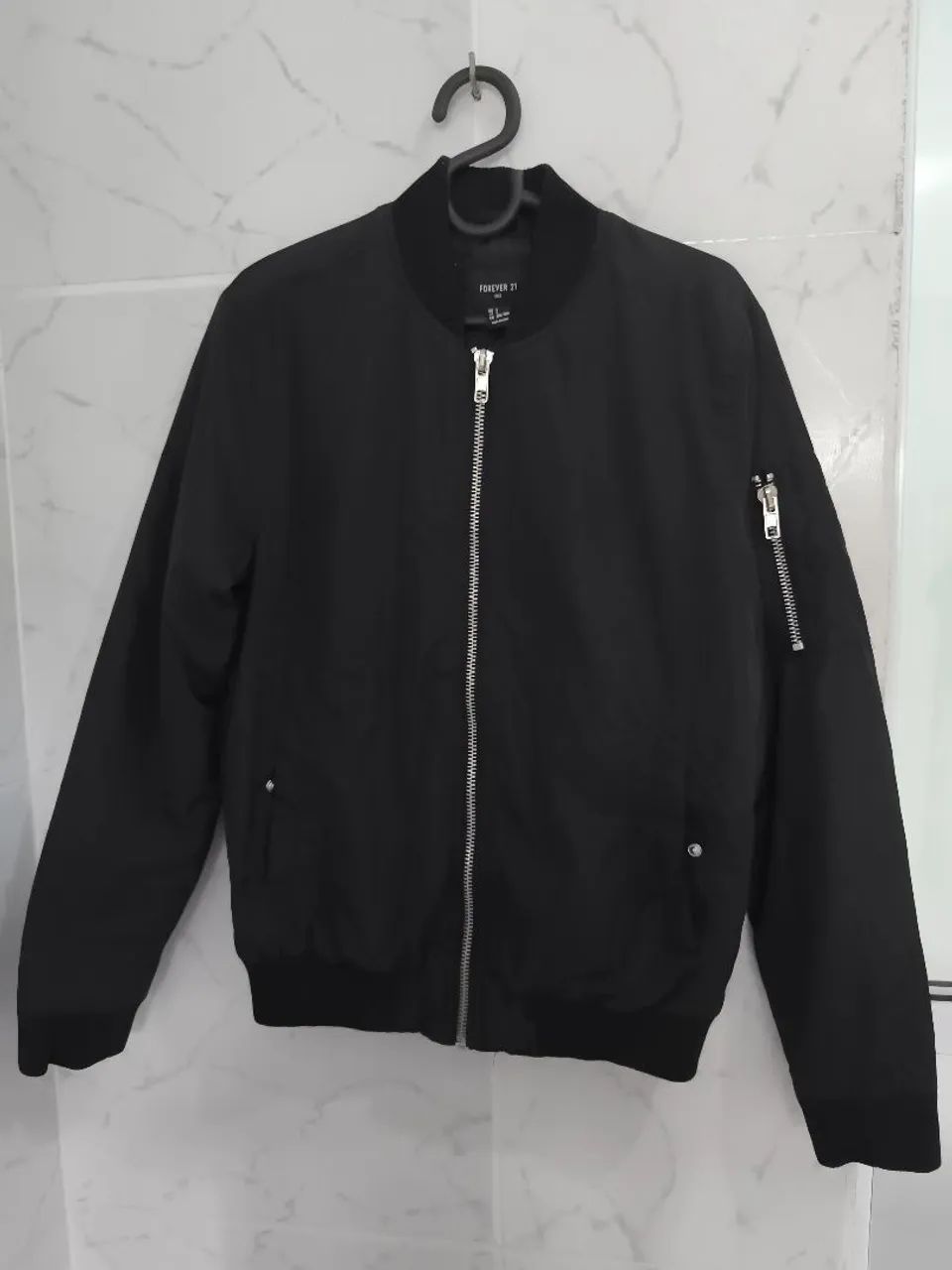 Flight Jacket Corta Vento Forever 21 Jaqueta Masculina Forever 21