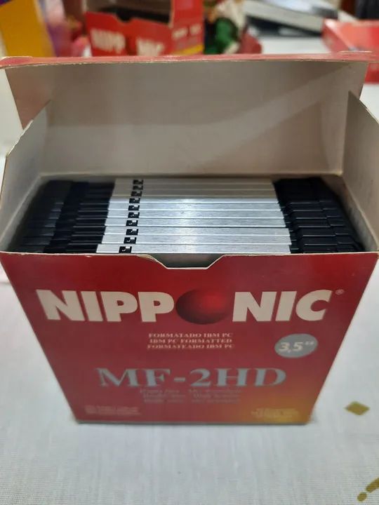 Caixa com 10 disquetes Nipponic **leia a descrição** - Foto 2