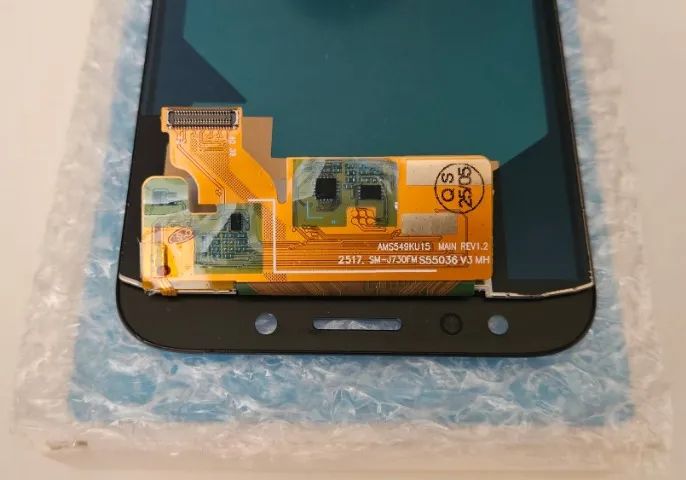 Tela Samsung J7 Pro TFT cor Azul + Pelicula + Kit de montagem - Foto 4