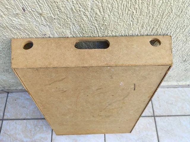 Bandeja de MDF Cru Grande com Alças Laterais para Artesanato, Decoração e Organização - Foto 5