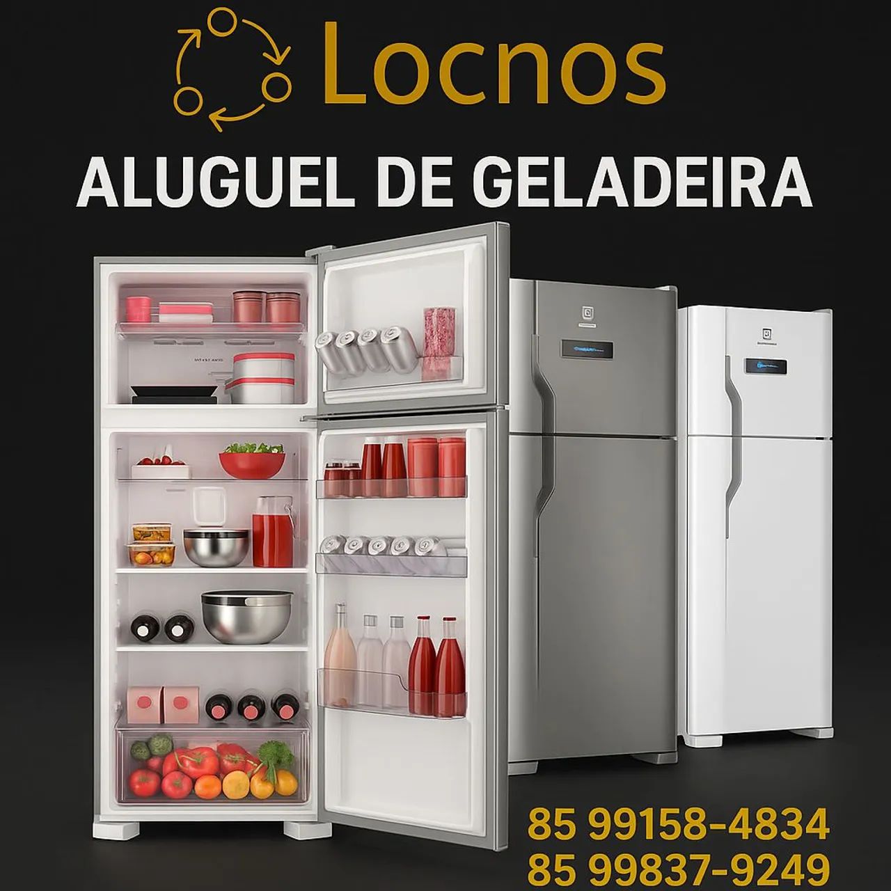 Aluguel de geladeira 250 litros
