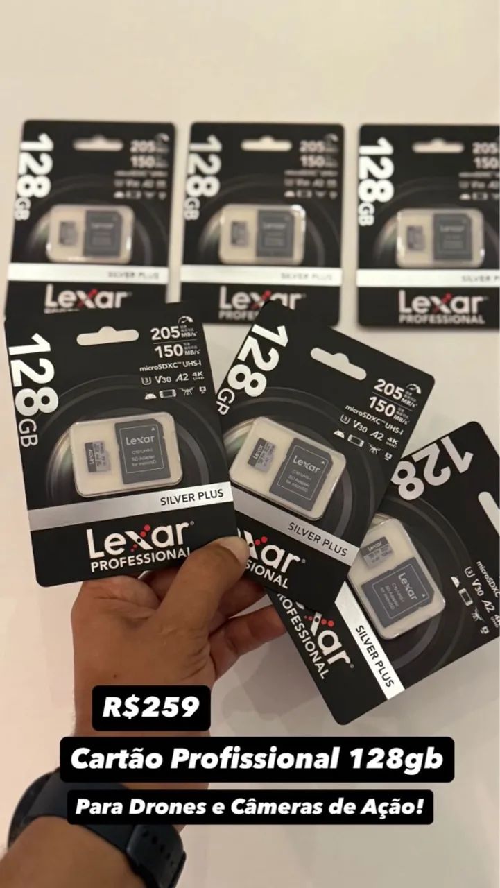 Cartão de Memória Lexar 128gb Profissional 