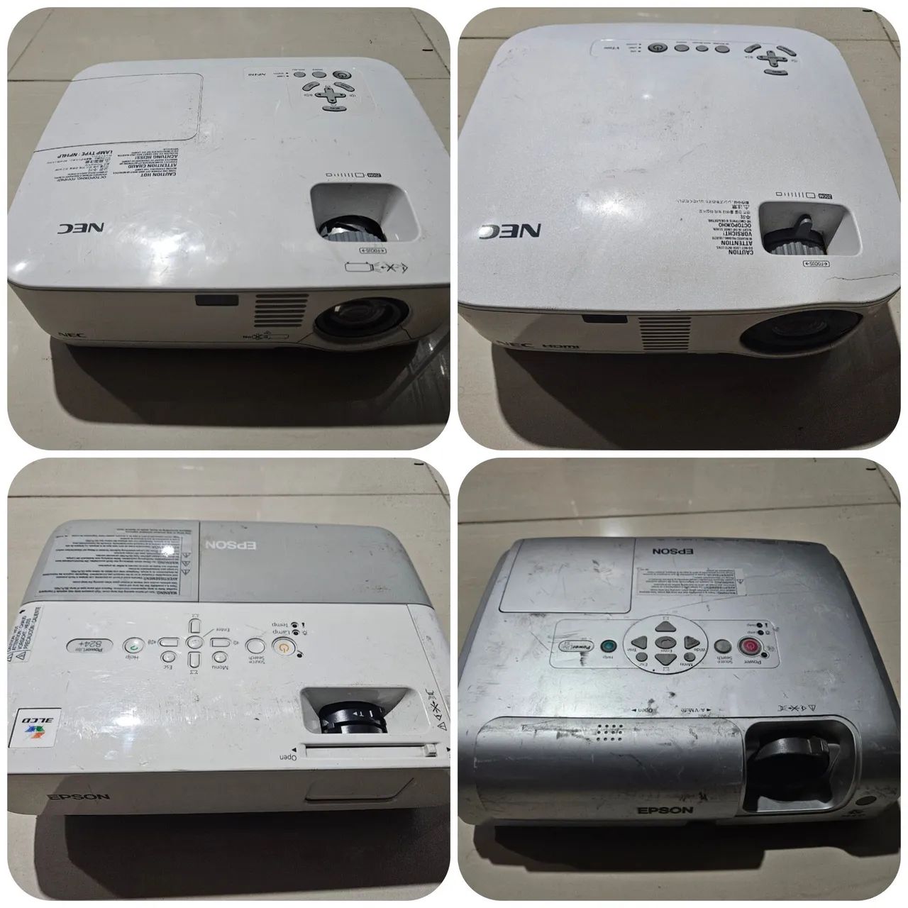 4 Projetores NEC e Epson No Estado - Ótimo preço!