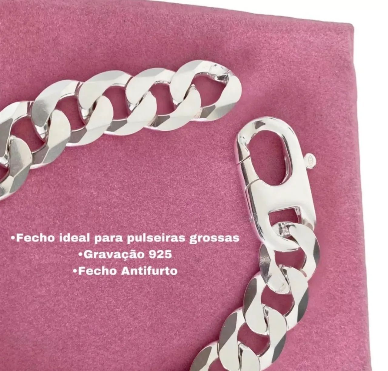 Pulseira Grossa Grumet 14 mm 21cm - Foto 3
