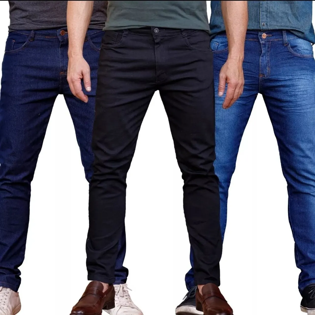 Calças Jeans Masculina Modelo Slim ELASTANO Tam:40 *NOVO