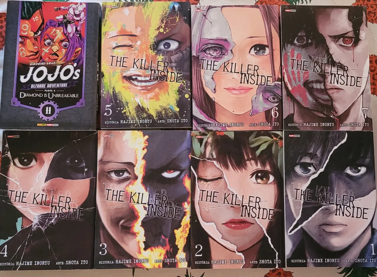The Killer Inside - Volumes 1 a 7 - Mangá - jojo adventure Diamond vol 11
