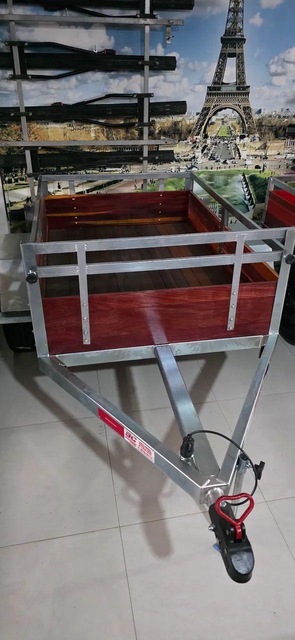 Carretinha fazendinha 1,20x1,80 NOVA!!! PNEUS NOVOS!!! - Foto 2