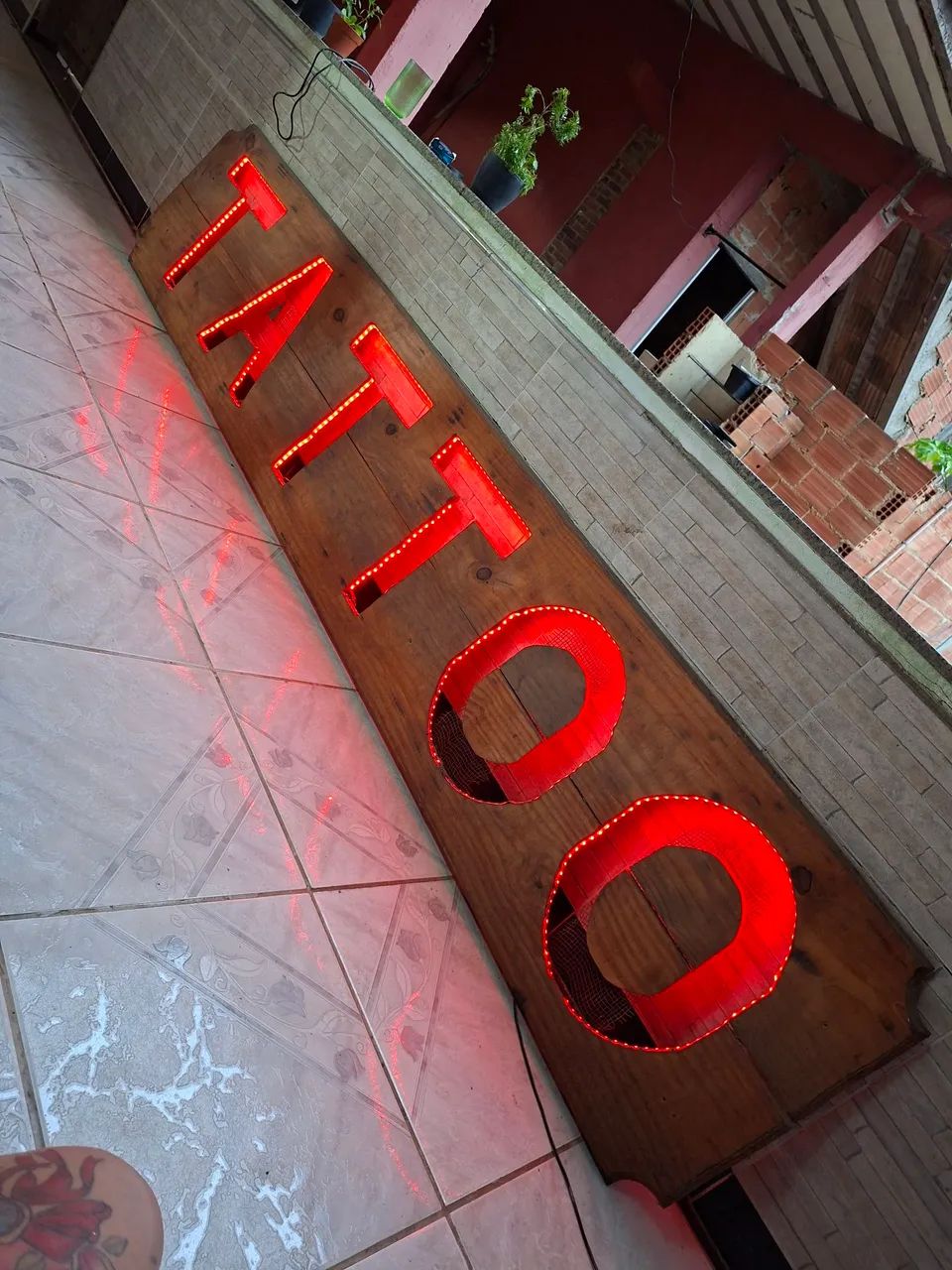 Letreiro em madeira com led 2,90m - Foto 3