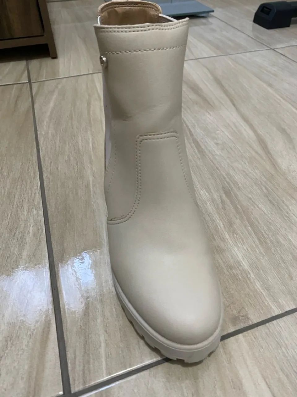 Bota Bege Tratorada Ramarim - Foto 2