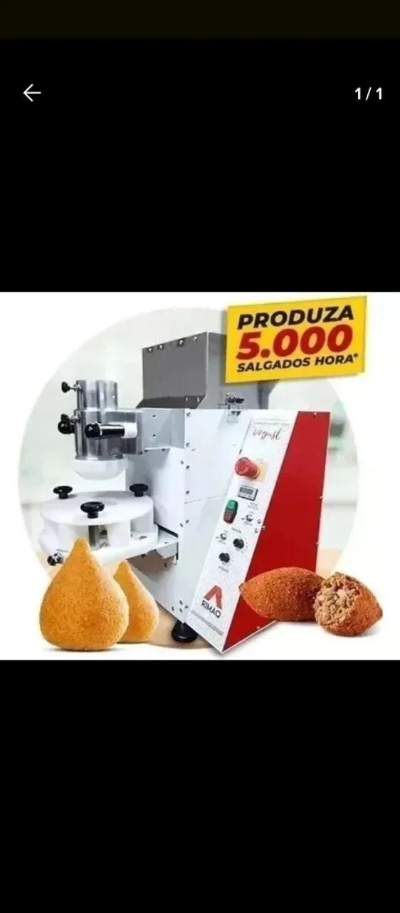 Máquina de salgados e doces- Produza 5.000 Salgados por Hora!
