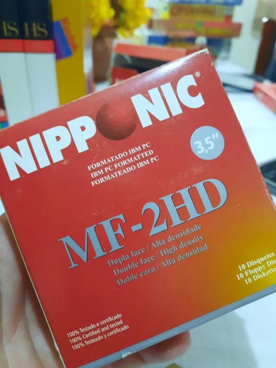 Caixa com 10 disquetes Nipponic **leia a descrição** - Foto 4