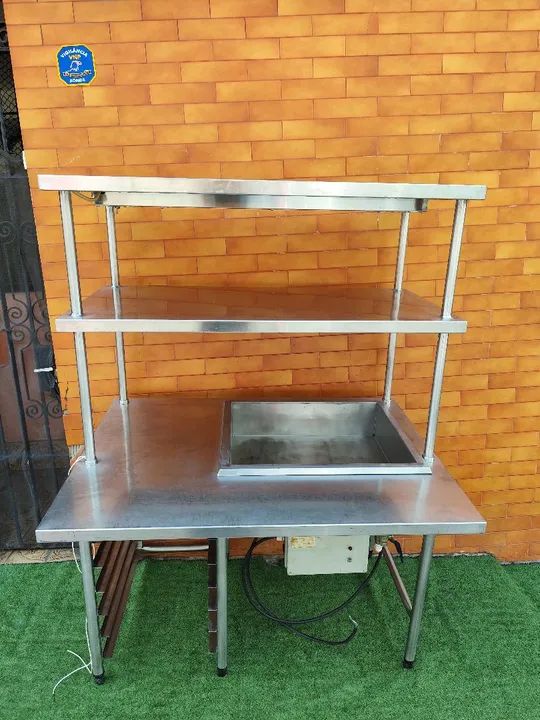 Balcão bancada banho Maria pista aquecida Macom 