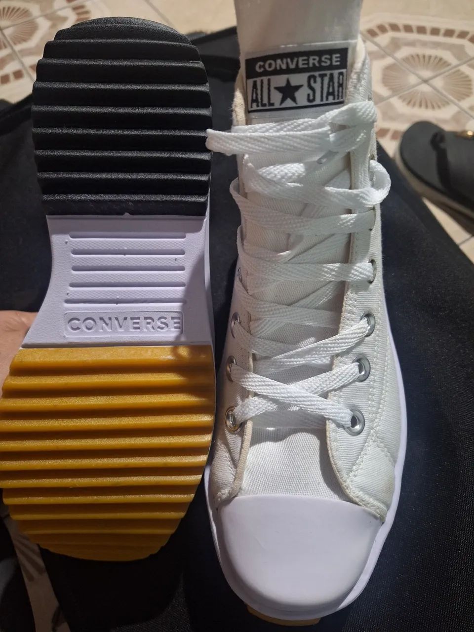  All Star Branco gelo convers cano longo - Foto 2