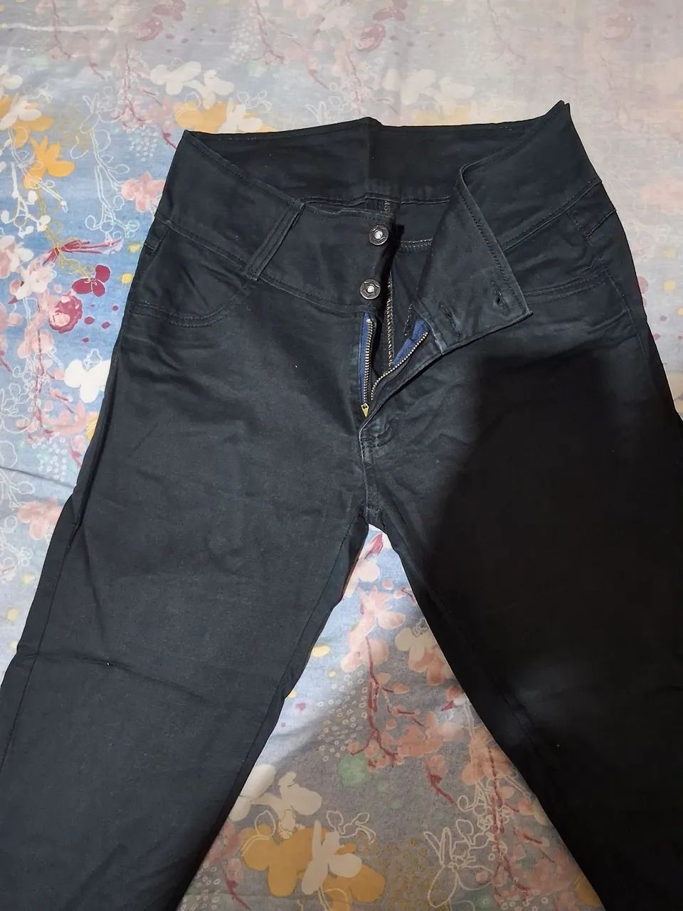 Calça Jeans Preta Feminina