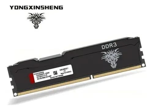 MEMÓRIA RAM 4GB 1600MHZ PRETA COM DISSIPADOR DE CALOR - Foto 2