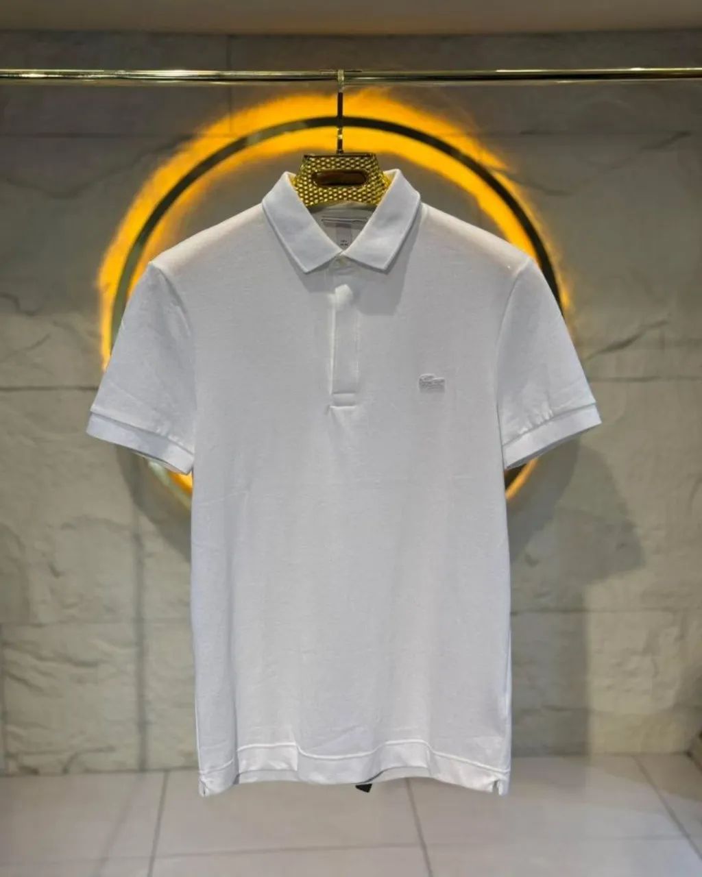 Camisa masculina Polo Luxo-  Branco Réveillon 