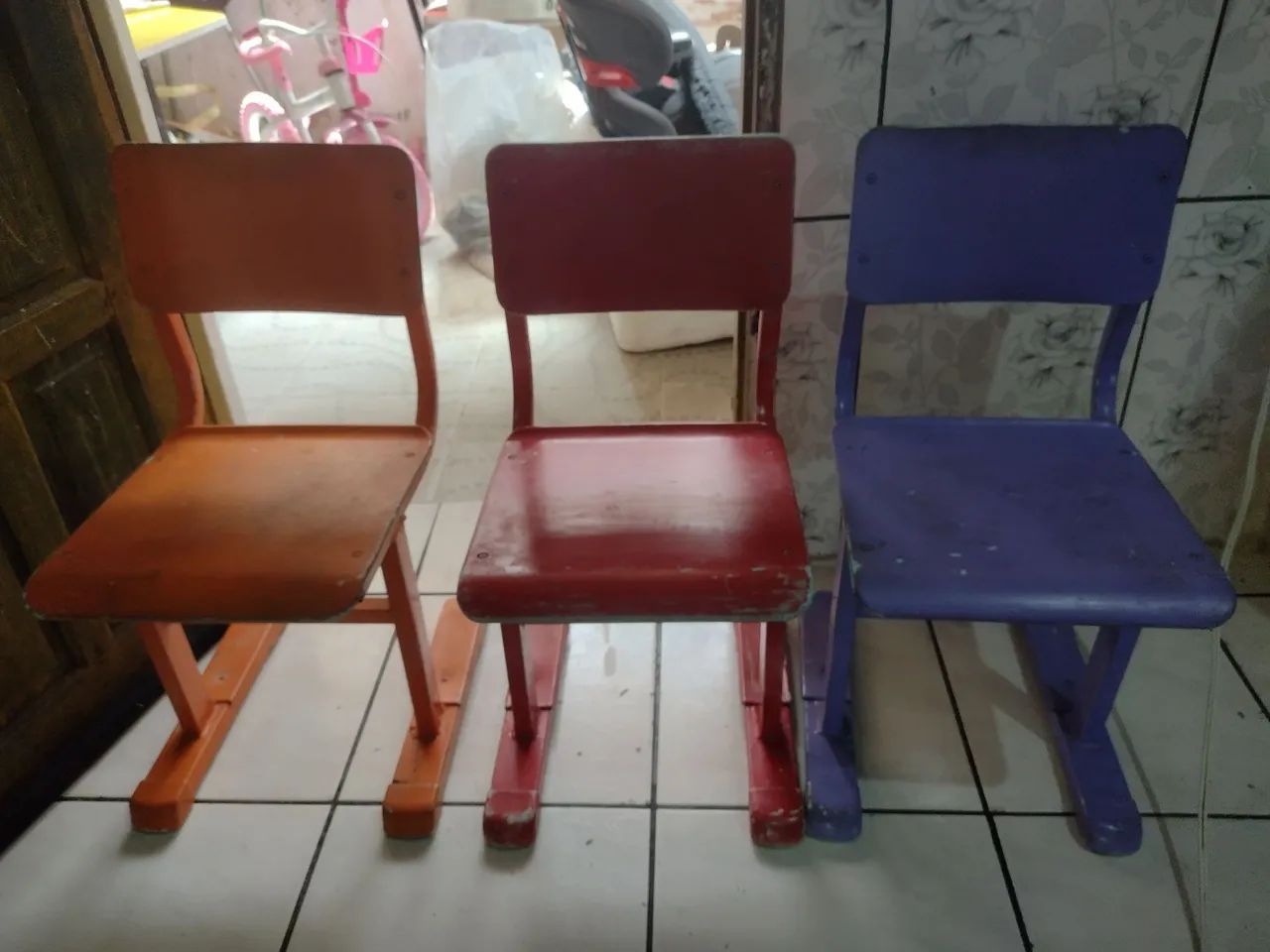 Cadeiras Escolar de ferro