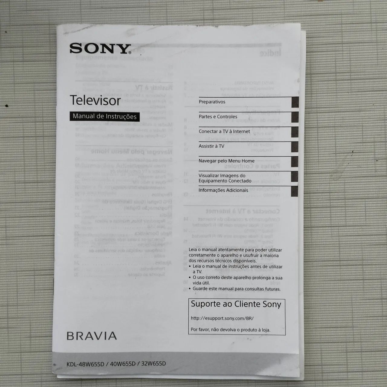 Manuais de instruções Sony Bravia TV - Foto 2
