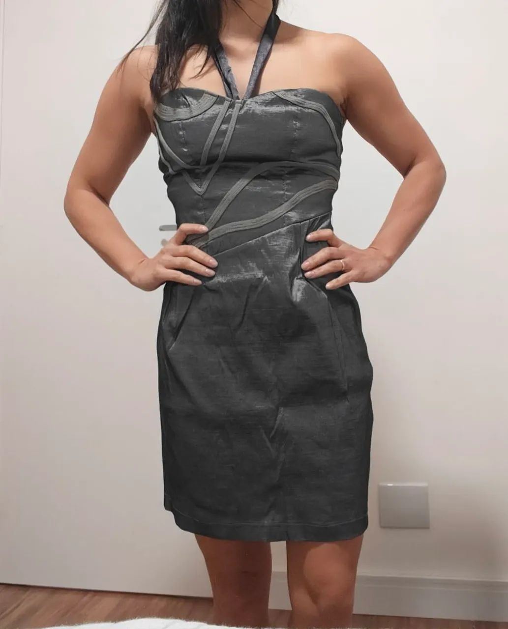 Vestido de festa prata - Foto 2