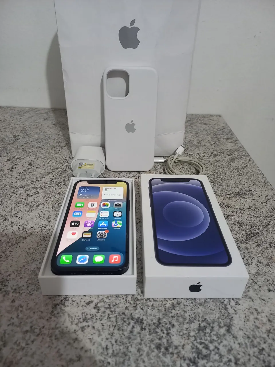 Iphone 12 mini 128gb aceito troca por celular inferior e volta em dinheiro
