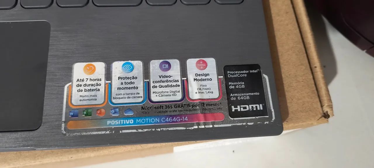 Notebook Positivo com tela de 14 polegadas - Foto 4