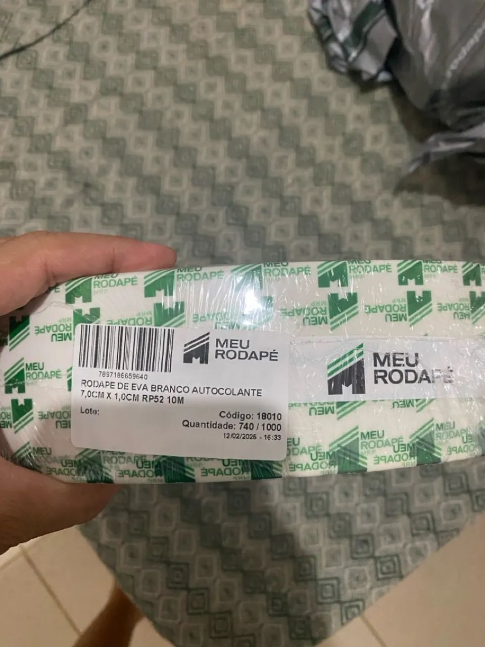 Rodapé de EVA 20 metros