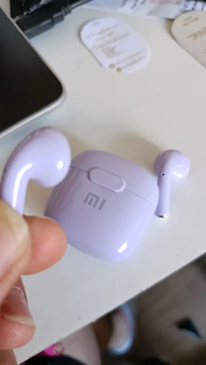 Fone de Ouvido Bluetooth 5.0 10 metros de alcance Cor Roxa Xiaomi XM006 25hs de Uso - Foto 4