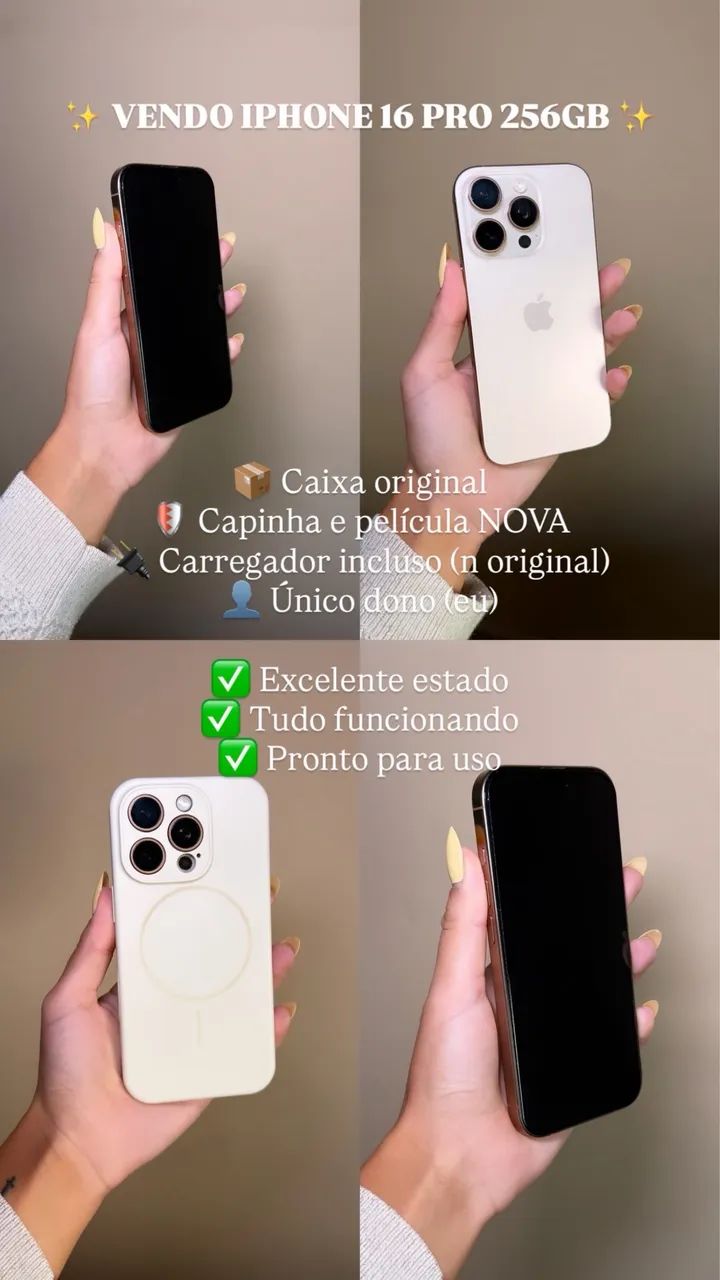 iPhone 16 Pro 256GB | Único dono | Caixa original - Foto 3