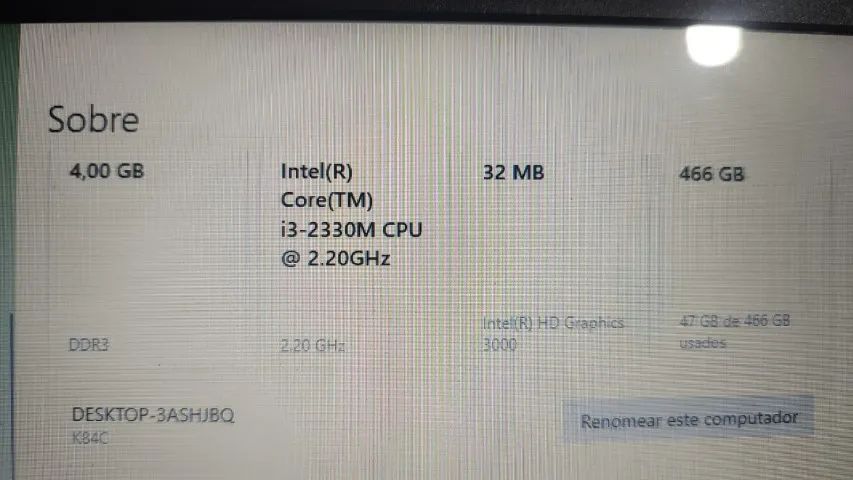 Notebook Asus X44C, Core i3 2330, 4GB Ram, HD 500 - Foto 5