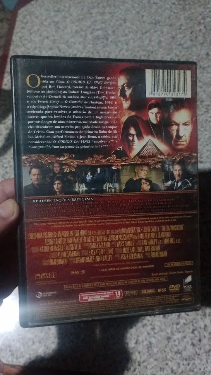 DVD Original O Código Da Vinci  Tom Hanks  Audrey Tautou  Jean Reno - Foto 2