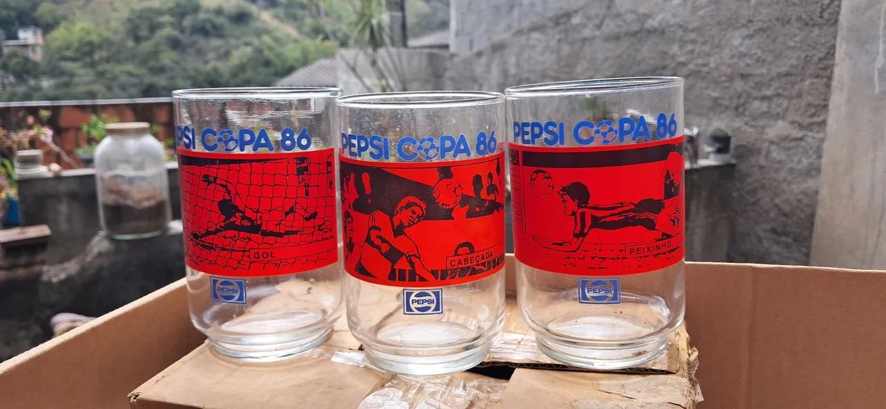 Copos coleção copa de 86