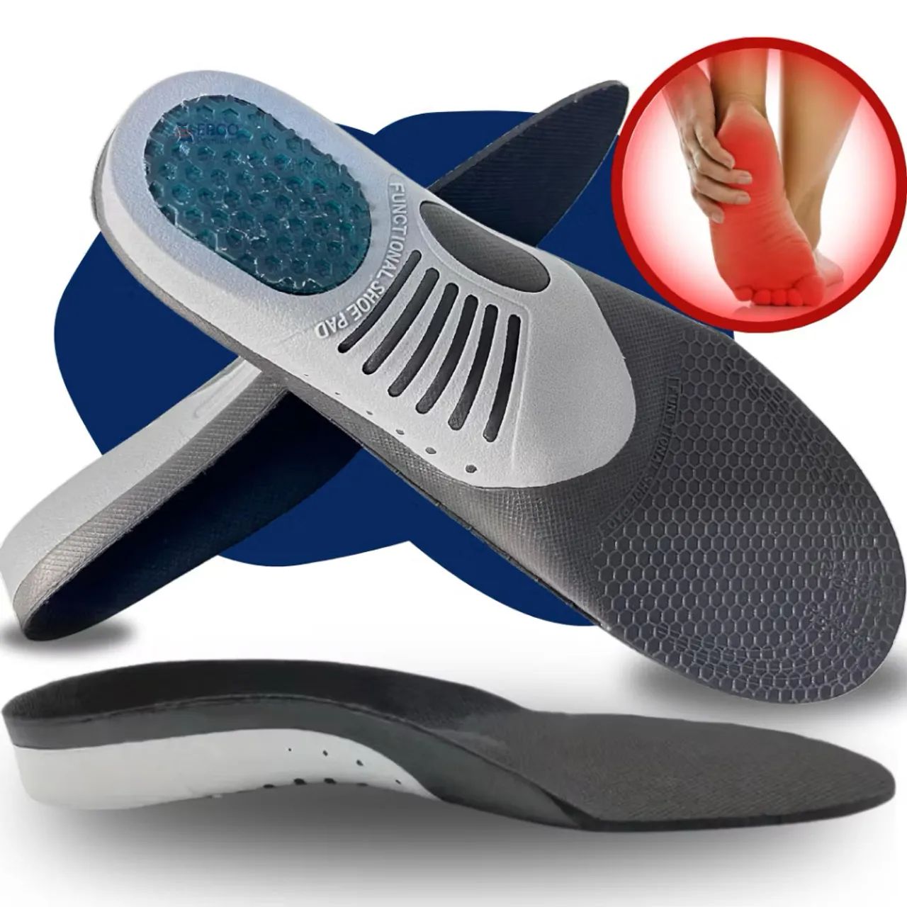 Palmilha ortopédica com gel (35 ao 44)