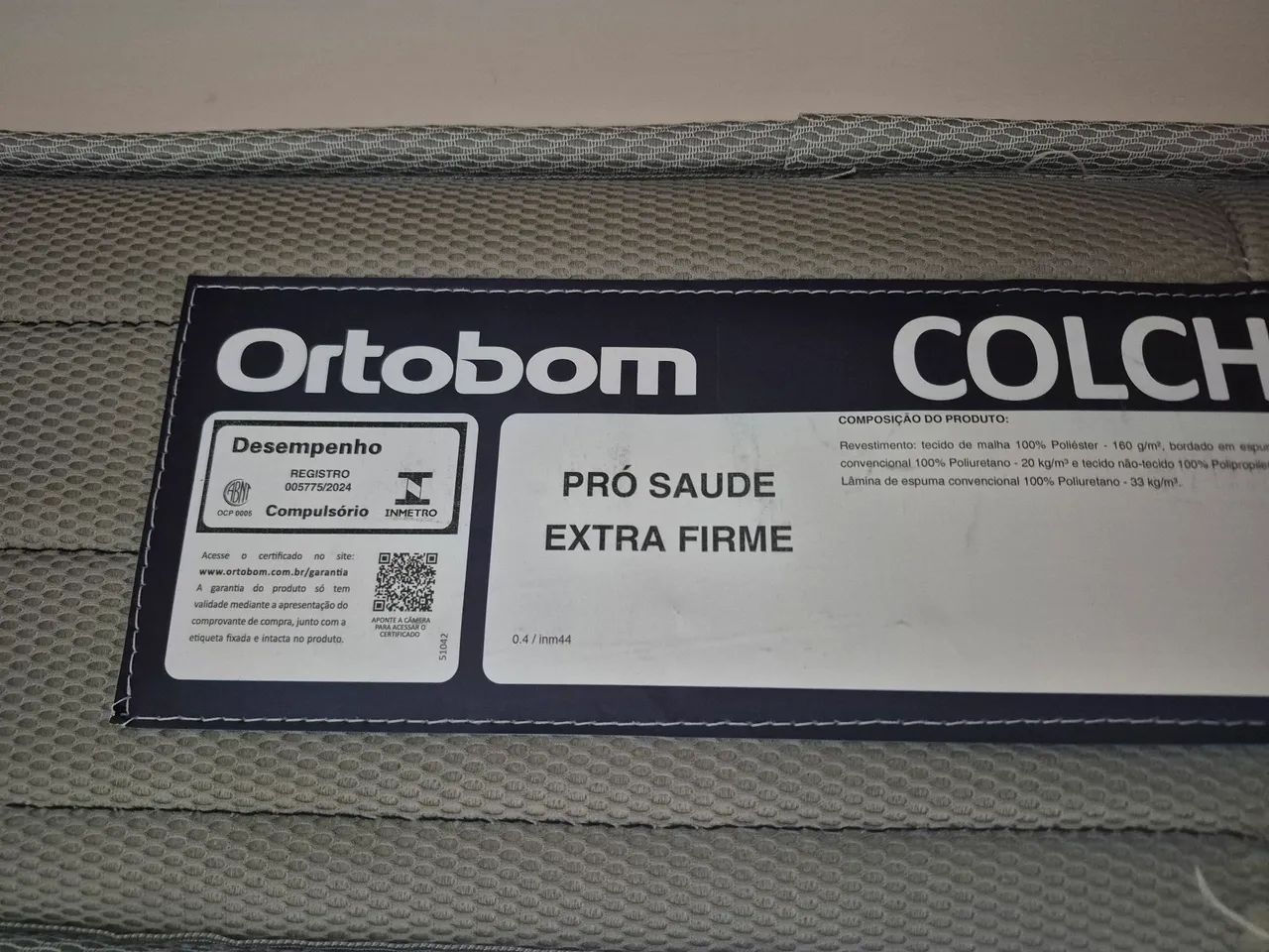 Colchão queen Ortobom pró saúde extra firme