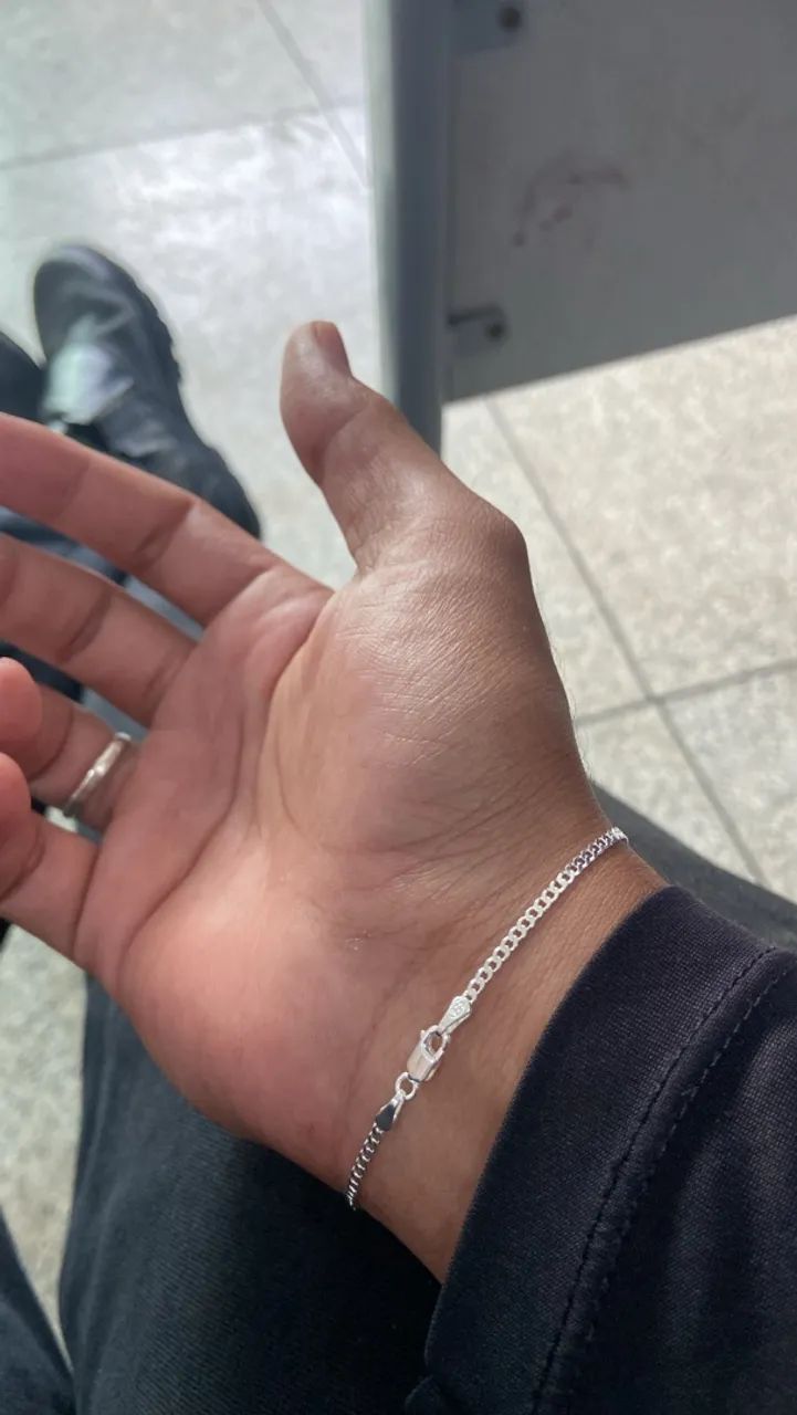 Pulseira Prata 2mm 19cm
