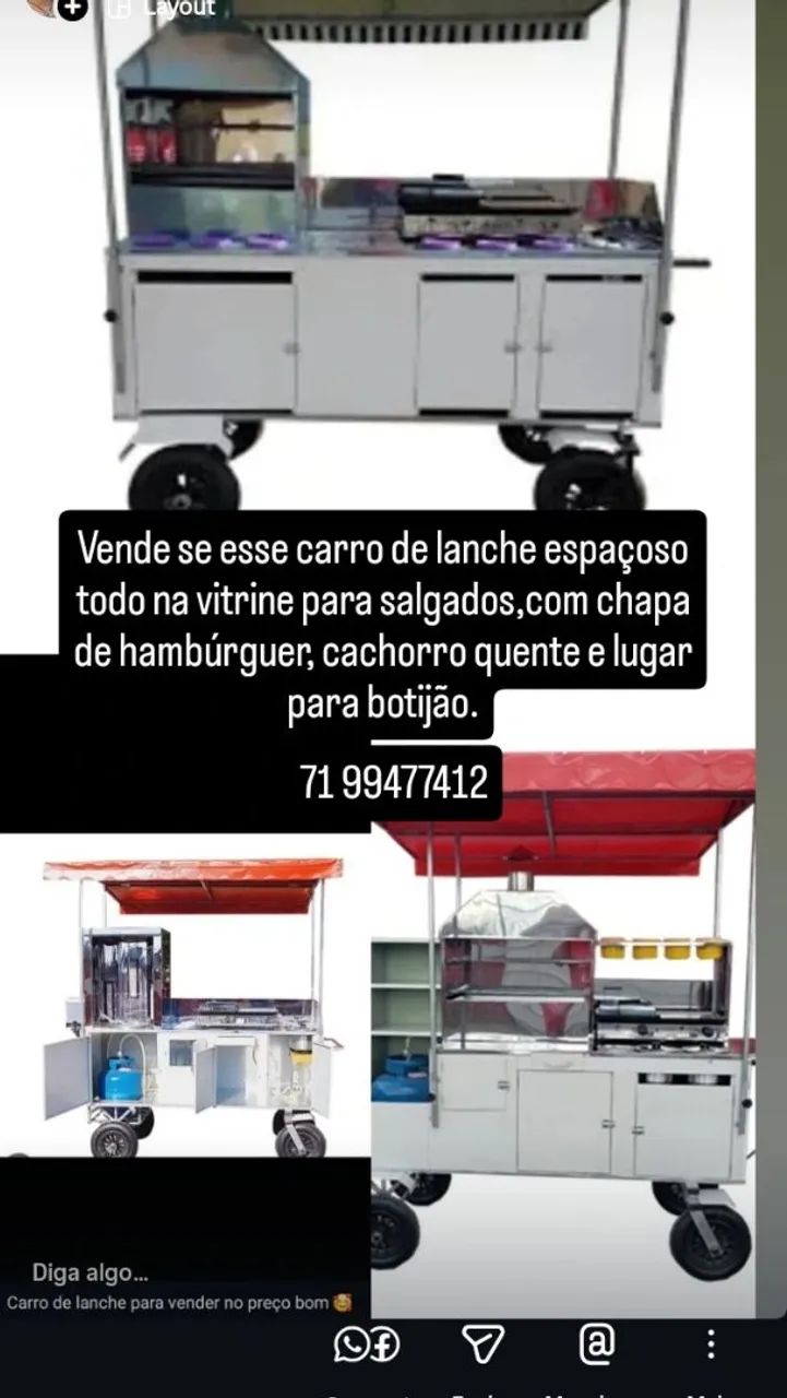 Carro de lanche e coco  - Foto 2