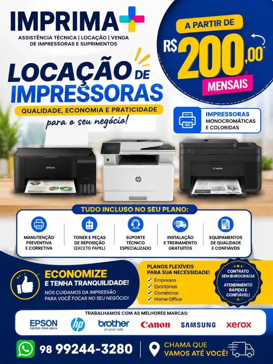 LOCAÇÃO DE IMPRESSORAS 