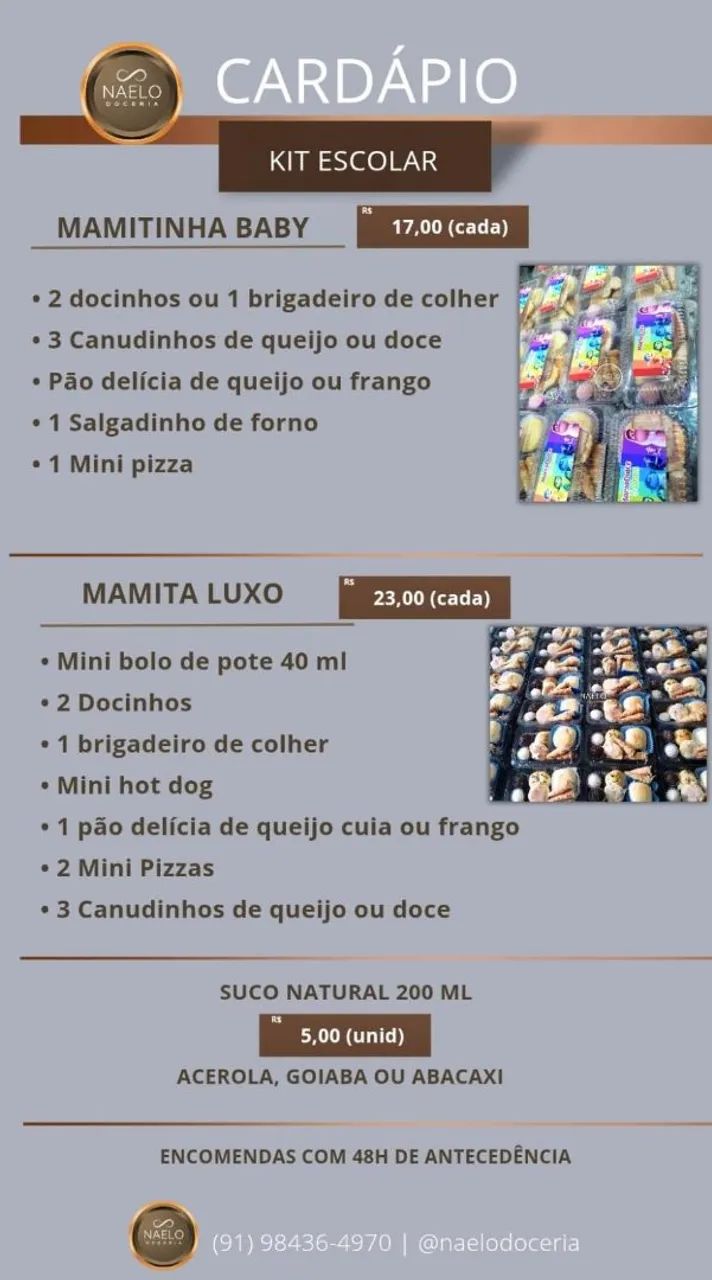 Marmitinha escolar / empresarial - Foto 4