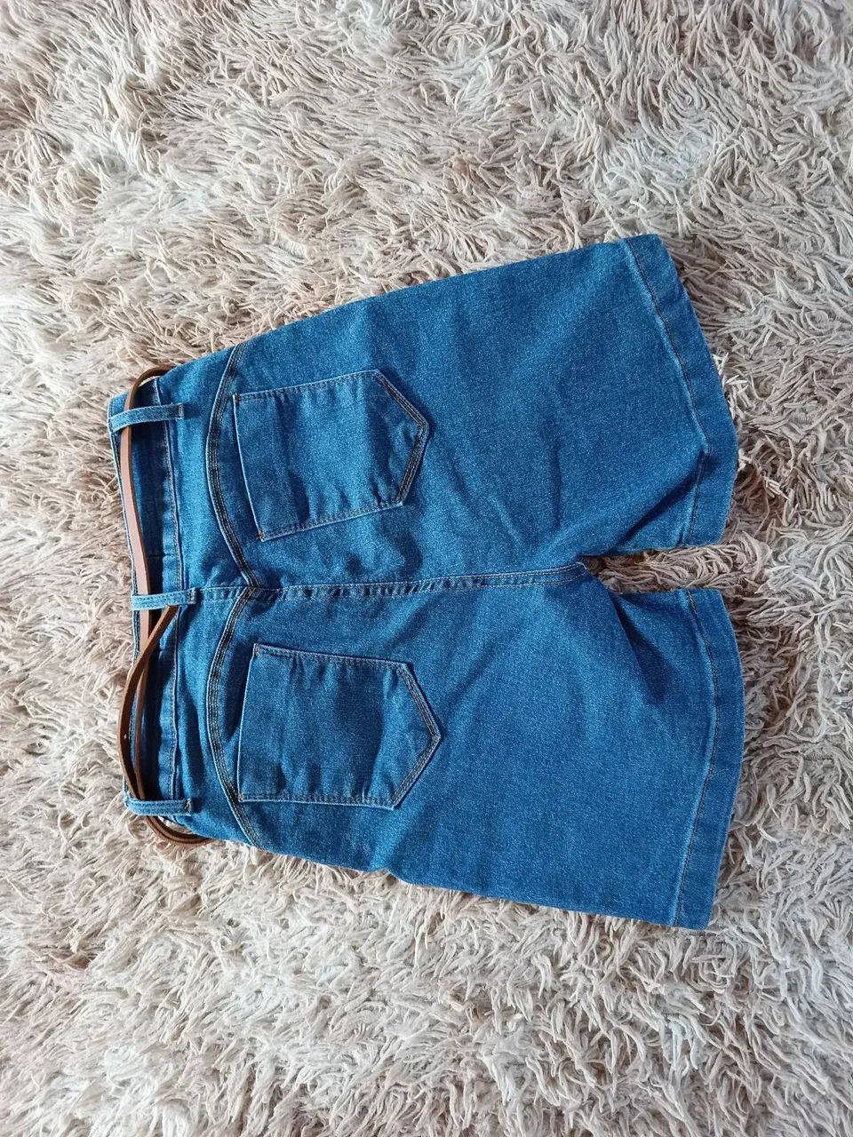 Short jeans feminina Tam 38 com lycra - Foto 2