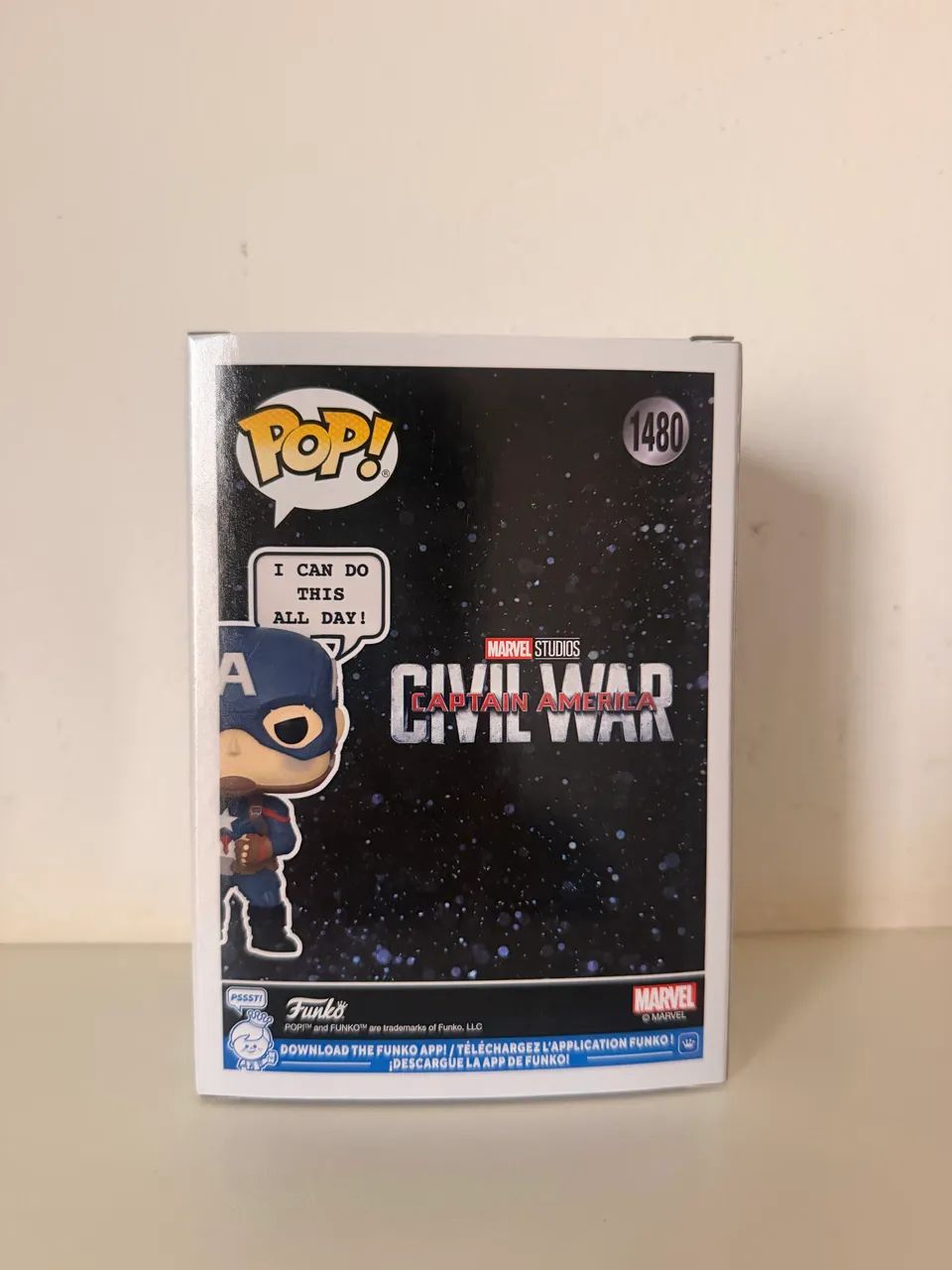 Funko Pop Marvel: Capitão América #1480 (I CAN DO THIS ALL DAY!) Infinity Saga - Foto 2