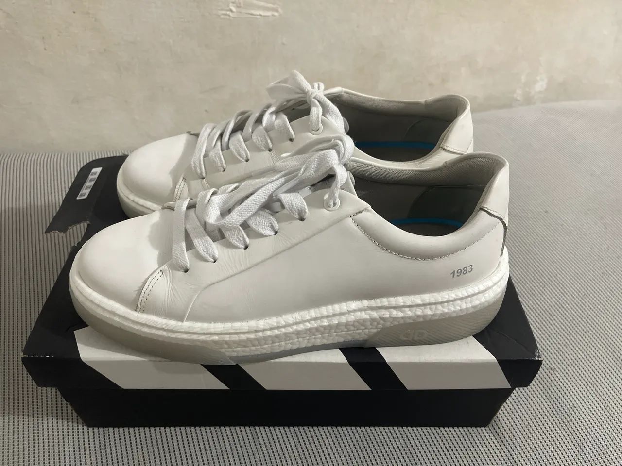 Tênis Casual Masculino Branco Democrata