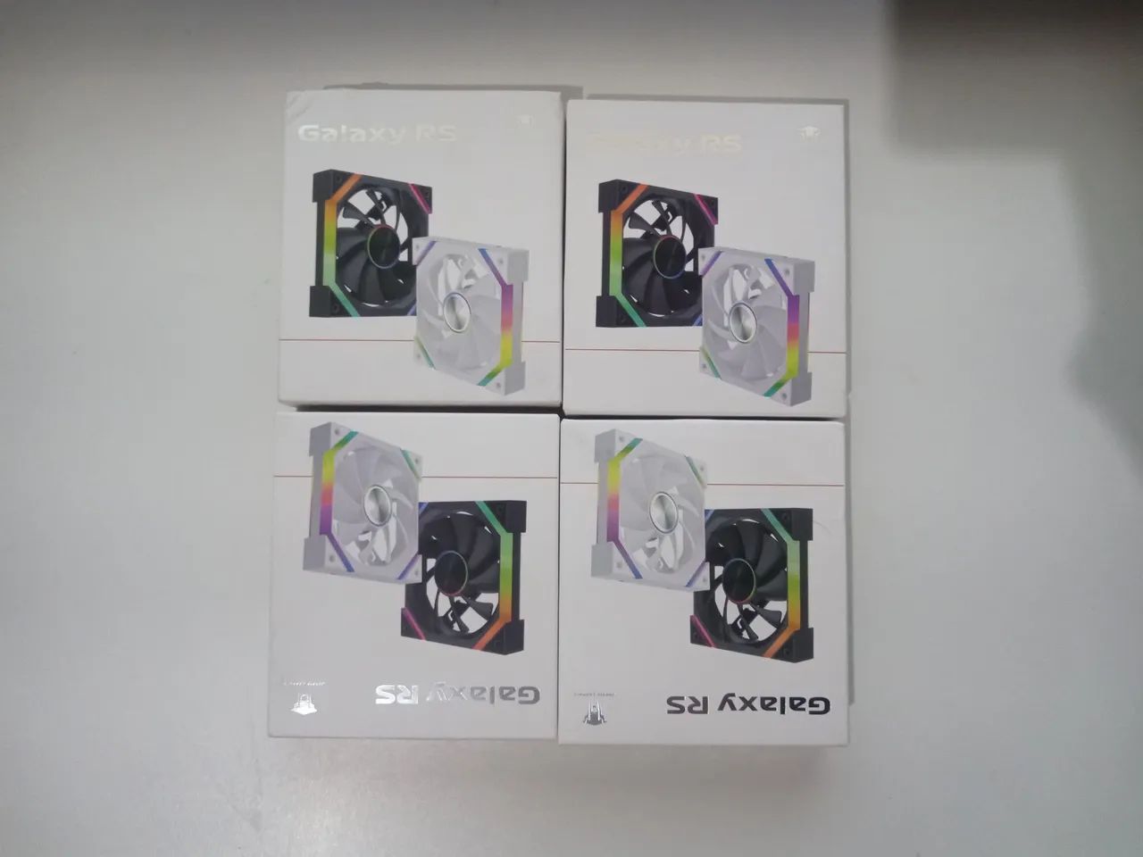 FANS VENTOINHAS GALAXY RS 3X REVERSAS E 1X NORMAL JUNGLE LEOPARD 60CFM ARGB - Foto 4