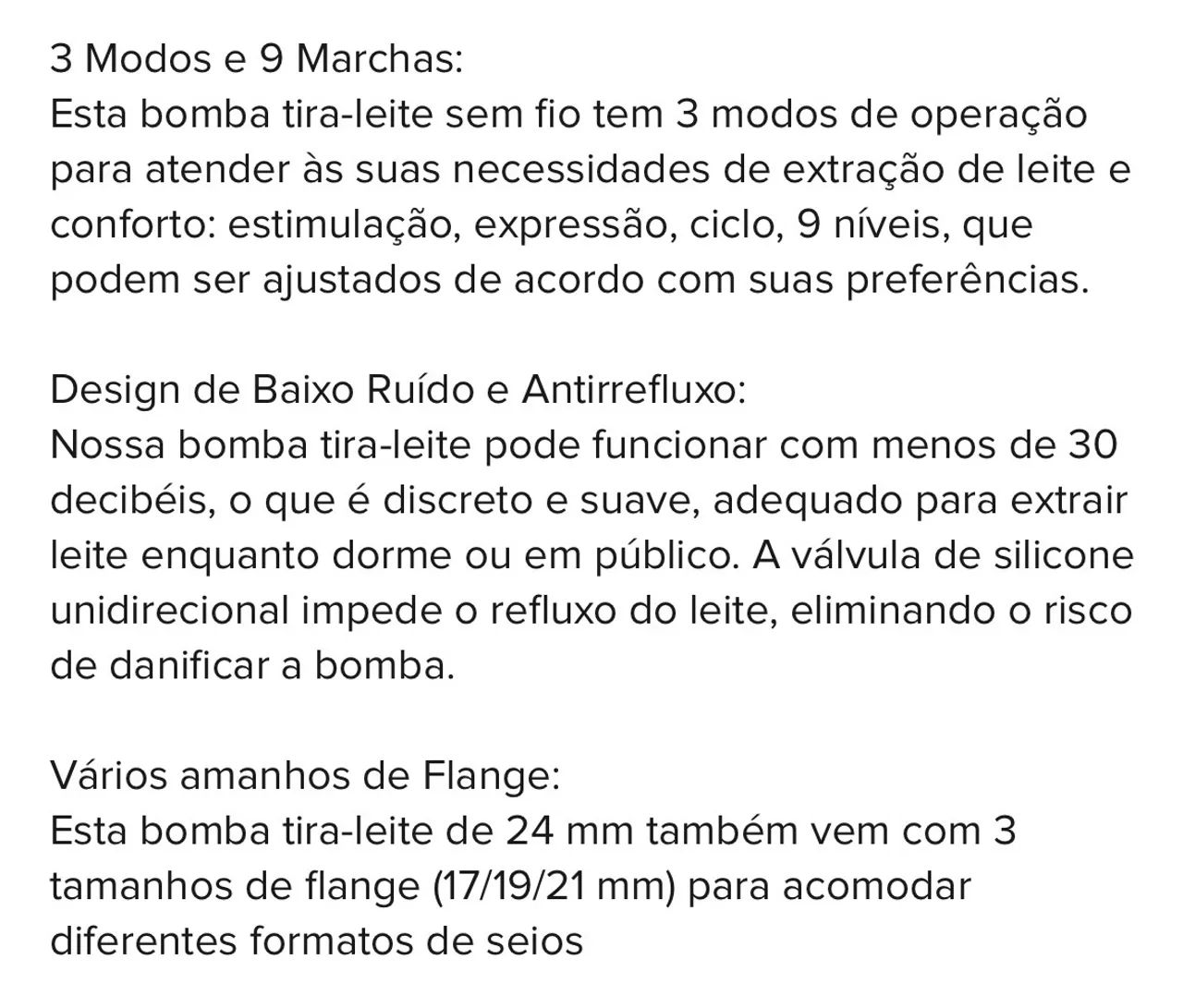 Bomba elétrica extratora de leite materno - Foto 5