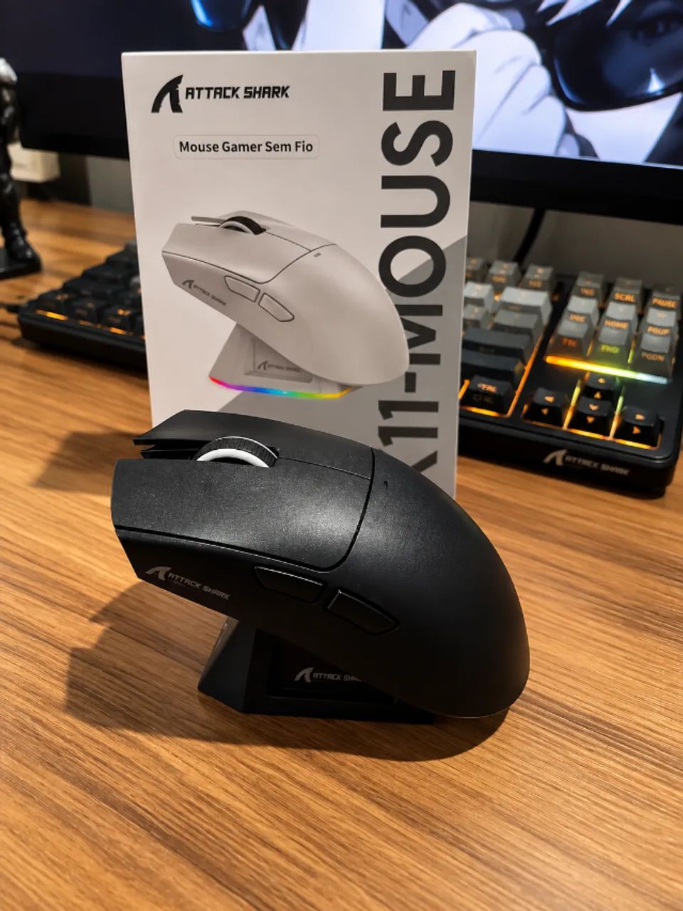 MOUSE ATTACK SHARK X11 - NA CAIXA - Foto 2