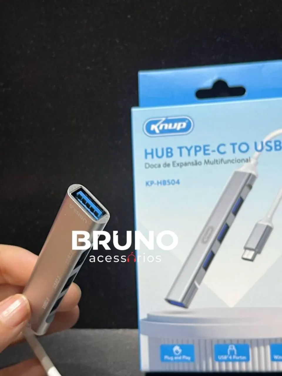 Hub usb c - 4 portas KP-HB504 - Foto 2