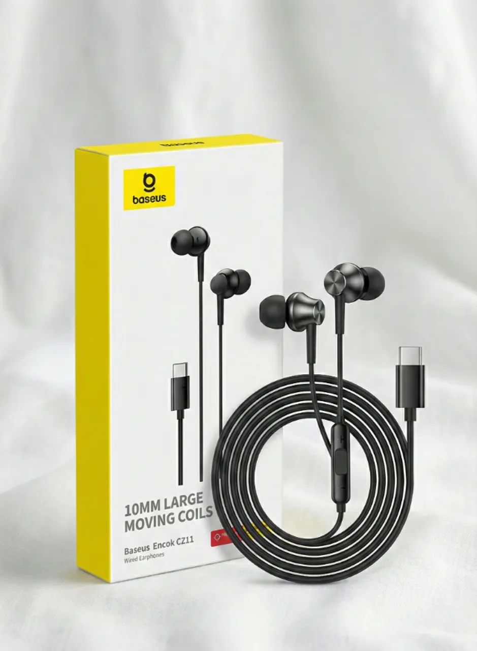 Fone de Ouvido Baseus Encok CZ11 - Conexão USB-C (Original) - Foto 2